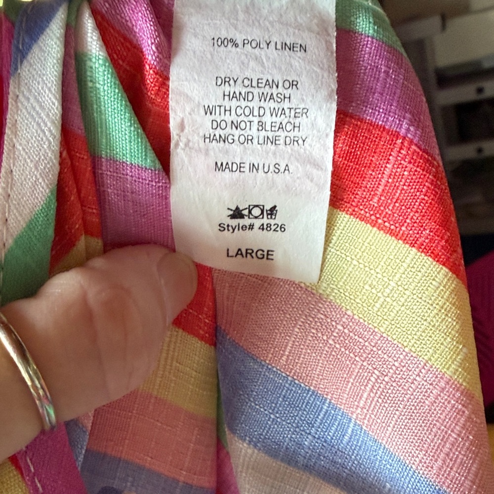 entro Rainbow Striped Tank Top with Ruffles Straps - Multicolor - Picture 3 of 4